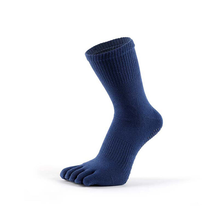 Calzini da yoga da uomo Olivenorma a cinque dita, traspiranti, antiodore e antiscivolo, in misto cotone. - Blu - US 6.5-8 - 10 paia - image 12