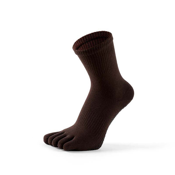Calzini da yoga da uomo Olivenorma a cinque dita, traspiranti, antiodore e antiscivolo, in misto cotone. - image 3