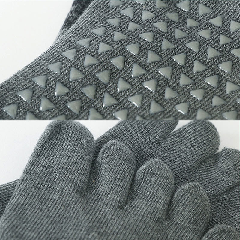 Calzini da yoga Olivenorma Gradient Five-Toe antiscivolo in cotone, traspiranti e ad asciugatura rapida, ideali per Pilates, Barre e fitness, da donna. - image 11