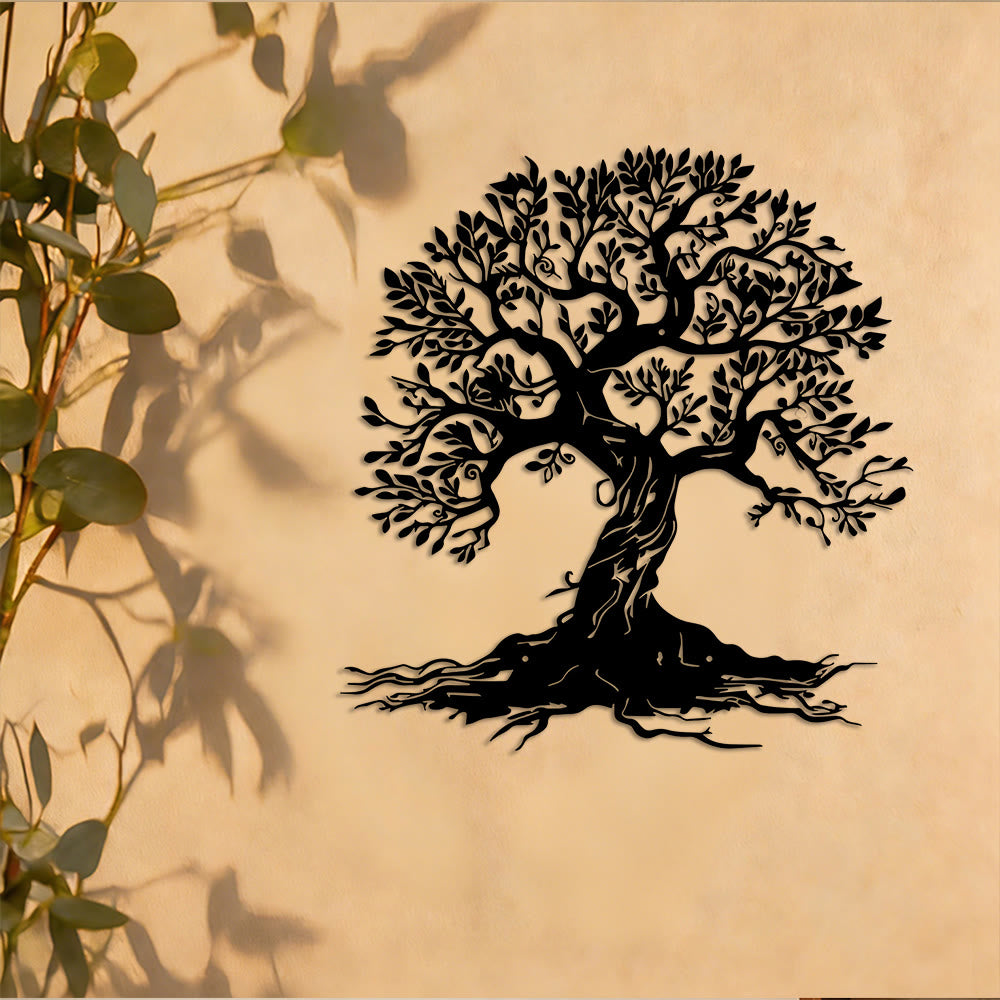 Decorazione murale in metallo Olivenorma con l'albero celtico della vita - image 4