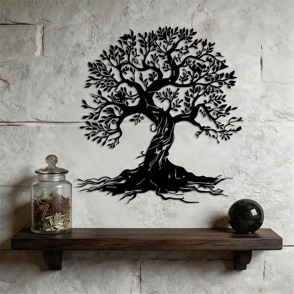 Decorazione murale in metallo Olivenorma con l'albero celtico della vita - image 5