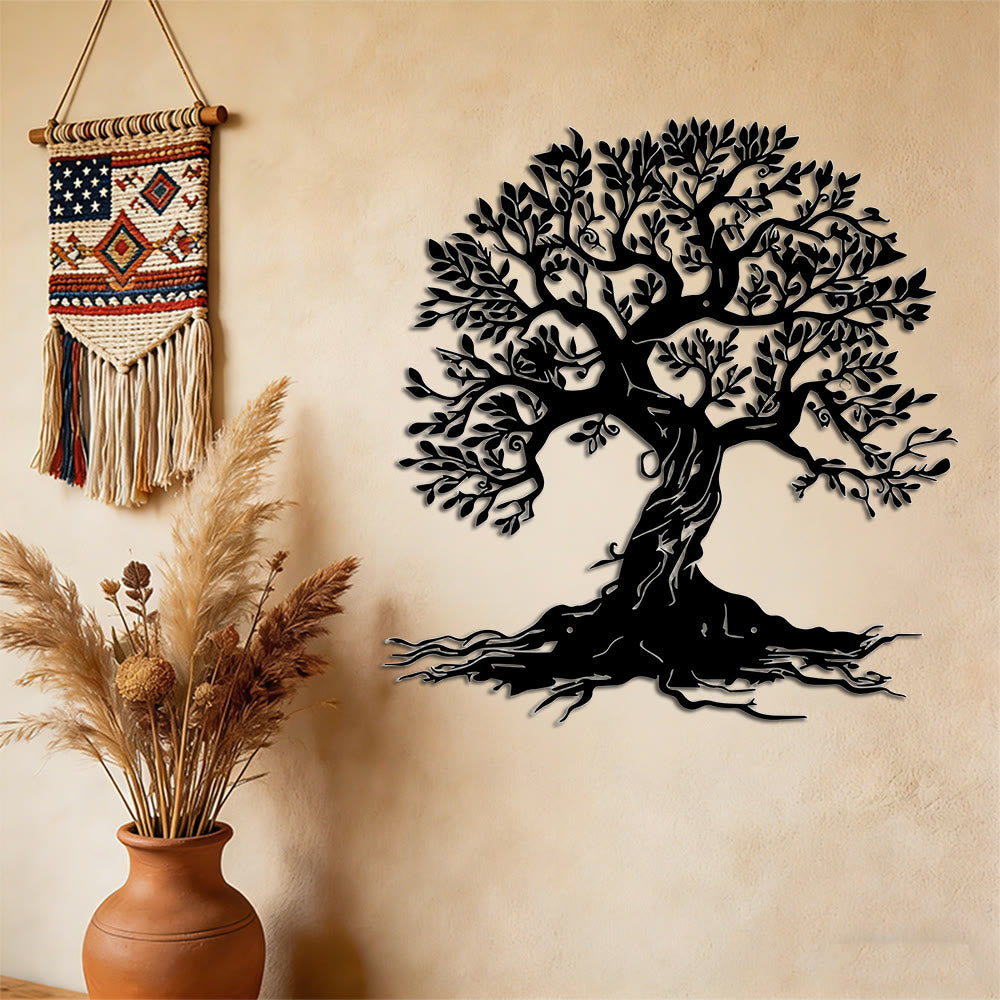 Decorazione murale in metallo Olivenorma con l'albero celtico della vita - image 7