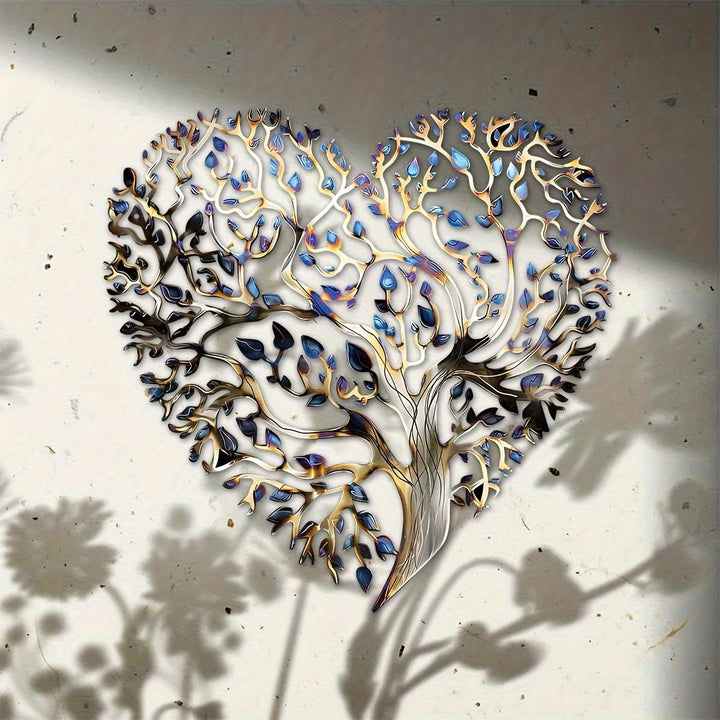 Decorazione da parete in metallo a forma di cuore "Albero della Vita " Olivenorma - image 2