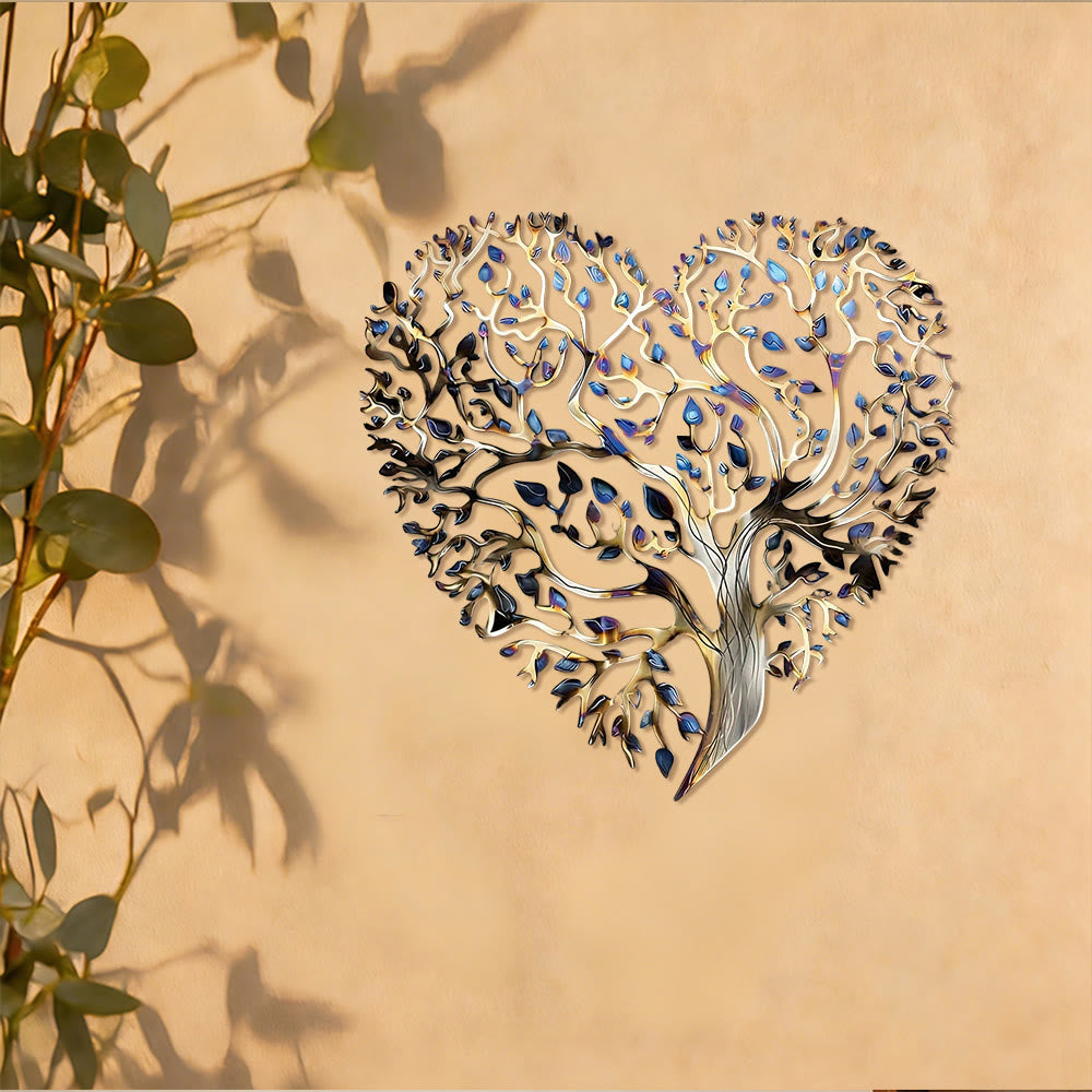 Decorazione da parete in metallo a forma di cuore "Albero della Vita " Olivenorma - image 5