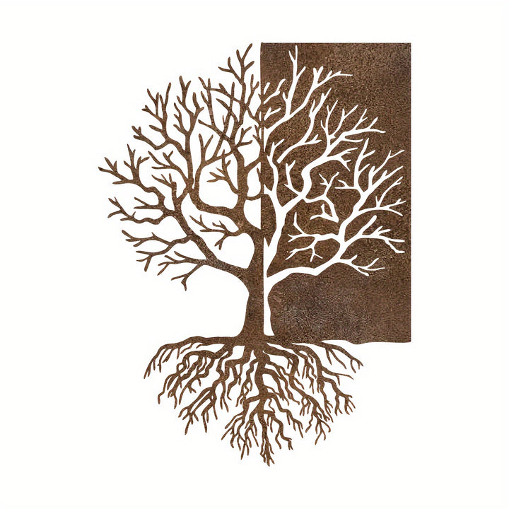Decorazione da parete in metallo Olivenorma con albero della vita rustico diviso - image 2