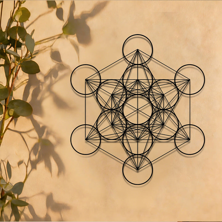 Decorazione da parete in metallo a forma di cubo Olivenorma Metatron - image 2