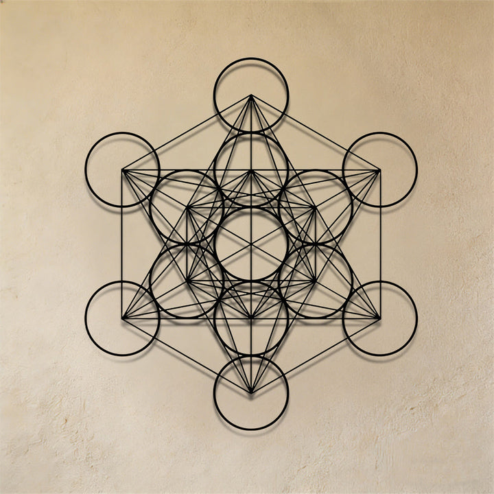 Decorazione da parete in metallo a forma di cubo Olivenorma Metatron - image 4