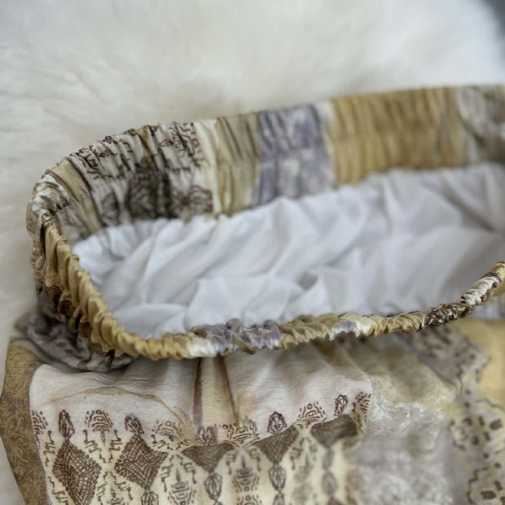 Abito lungo da donna Olivenorma Boho Patchwork a vita alta - image 9