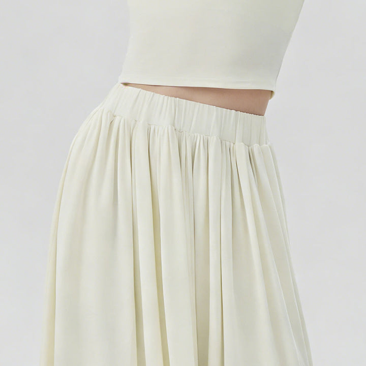 Pantaloni da yoga lunghi da donna Olivenorma a vita alta con gonna attorcigliata - image 12