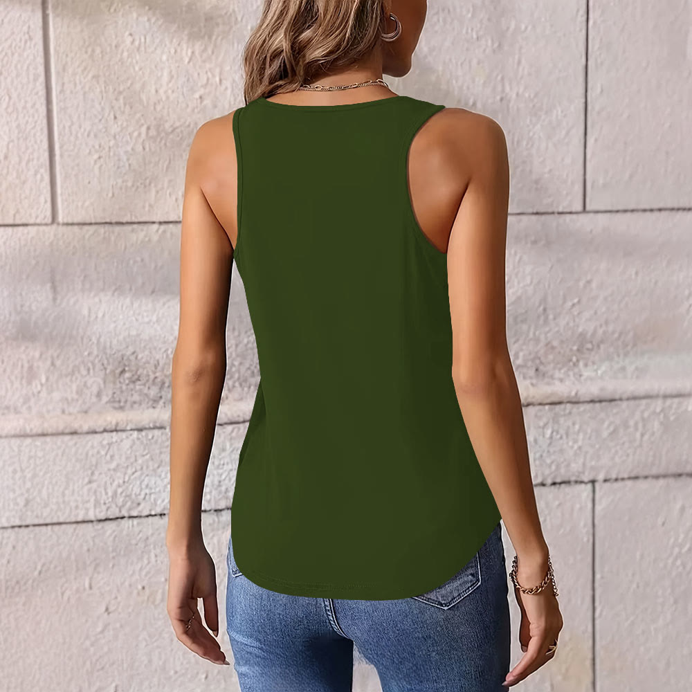 Canotta da donna Olivenorma Namaste Lotus con stampa grafica e slogan - image 14