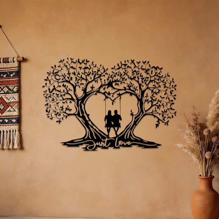 Decorazione da parete in metallo a forma di cuore con l'Albero della Vita Olivenorma - image 1