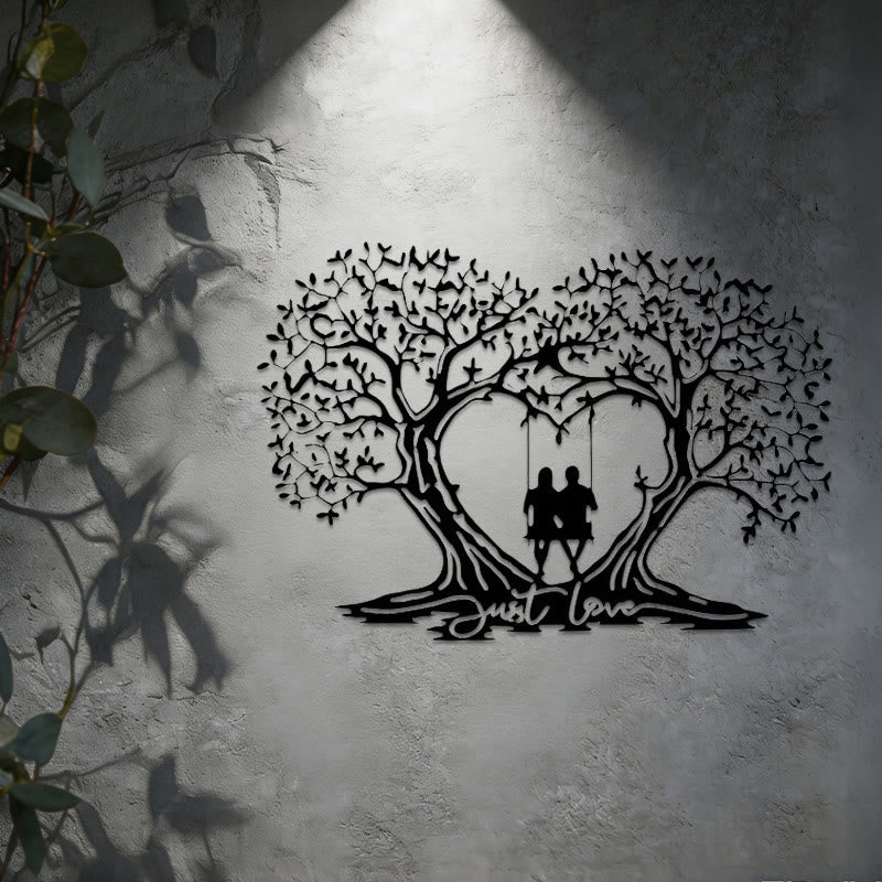 Decorazione da parete in metallo a forma di cuore con l'Albero della Vita Olivenorma - image 2