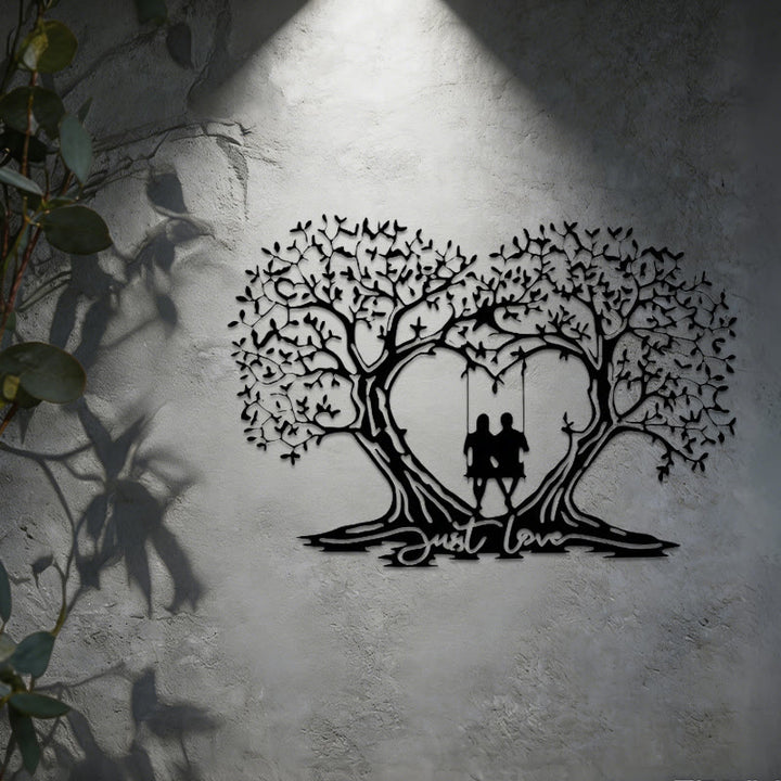 Decorazione da parete in metallo a forma di cuore con l'Albero della Vita Olivenorma - image 2