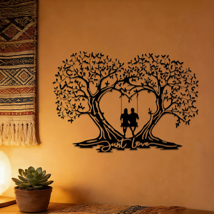 Decorazione da parete in metallo a forma di cuore con l'Albero della Vita Olivenorma - image 3