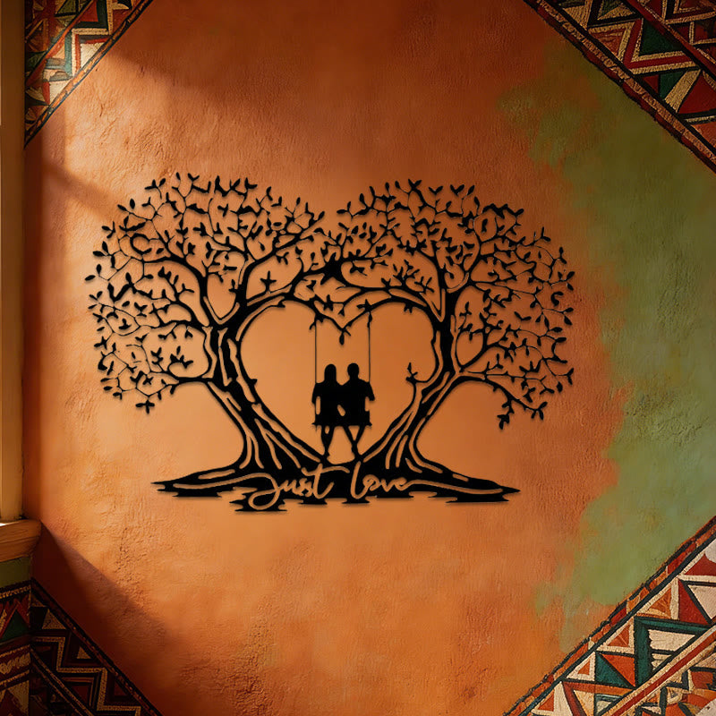 Decorazione da parete in metallo a forma di cuore con l'Albero della Vita Olivenorma - image 4