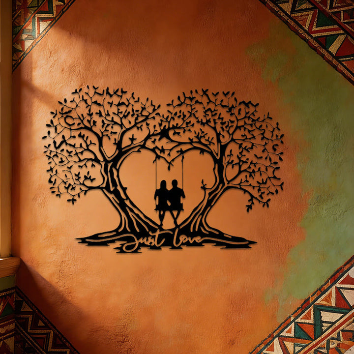 Decorazione da parete in metallo a forma di cuore con l'Albero della Vita Olivenorma - image 4