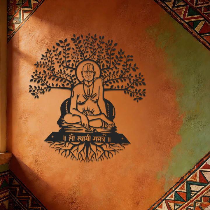 Decorazione da parete in metallo con albero di banyan Olivenorma Swami Samarth - image 5