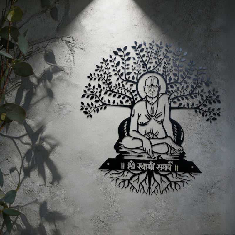 Decorazione da parete in metallo con albero di banyan Olivenorma Swami Samarth - image 2