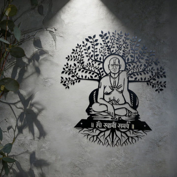 Decorazione da parete in metallo con albero di banyan Olivenorma Swami Samarth - image 2