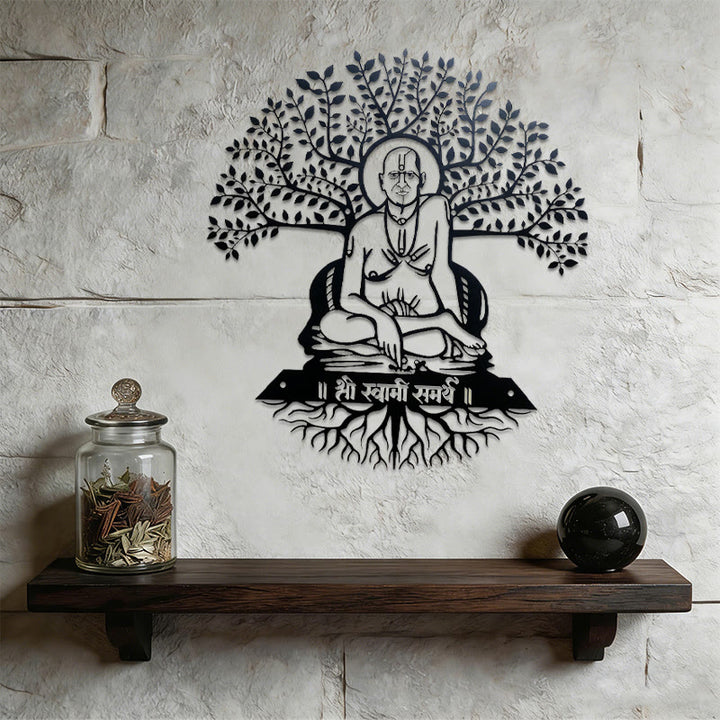 Decorazione da parete in metallo con albero di banyan Olivenorma Swami Samarth - image 4