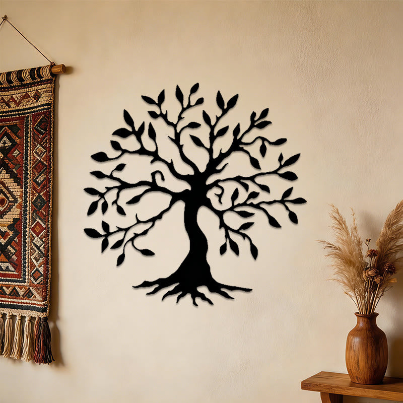 Decorazione da parete in metallo Olivenorma a forma di albero della vita rustico - image 4