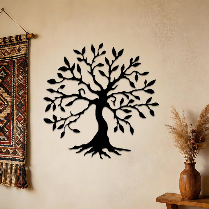 Decorazione da parete in metallo Olivenorma a forma di albero della vita rustico - image 4