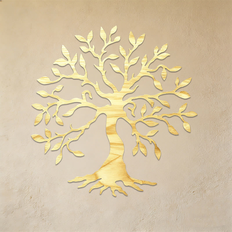 Decorazione da parete in metallo Olivenorma a forma di albero della vita rustico - image 1