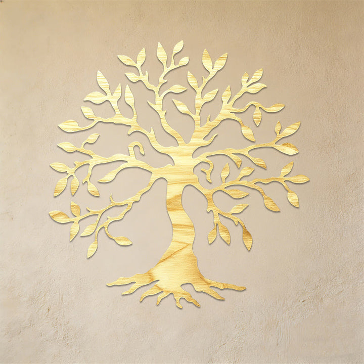 Decorazione da parete in metallo Olivenorma a forma di albero della vita rustico - image 1