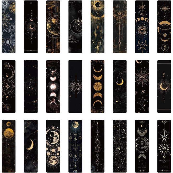 Segnalibro in stile tarocchi Olivenorma Sole, Luna e stelle celestiali. - image 7