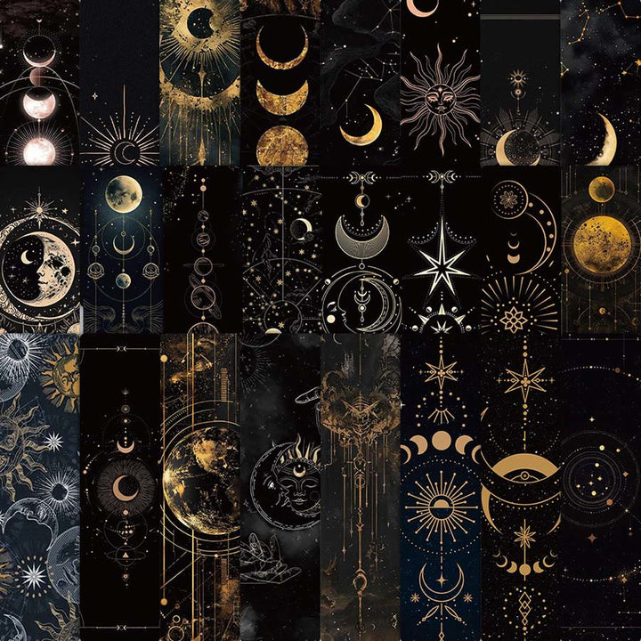 Segnalibro in stile tarocchi Olivenorma Sole, Luna e stelle celestiali. - image 8