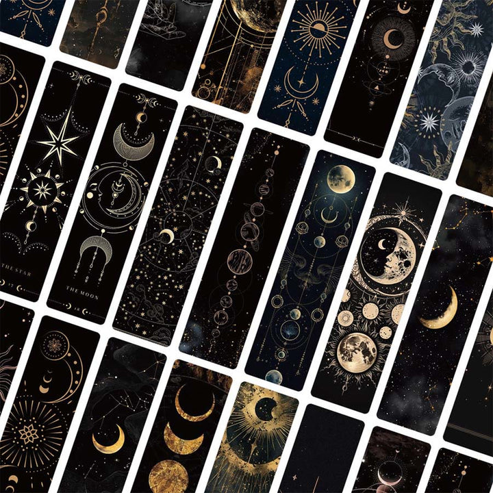 Segnalibro in stile tarocchi Olivenorma Sole, Luna e stelle celestiali. - image 9