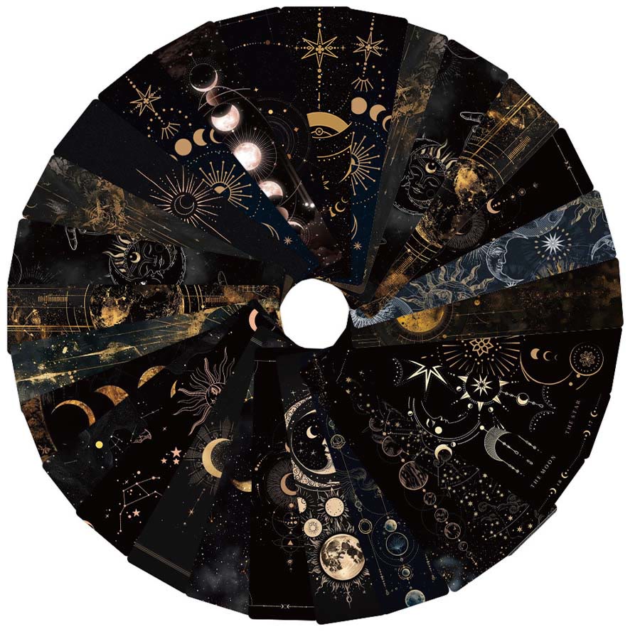 Segnalibro in stile tarocchi Olivenorma Sole, Luna e stelle celestiali. - image 6