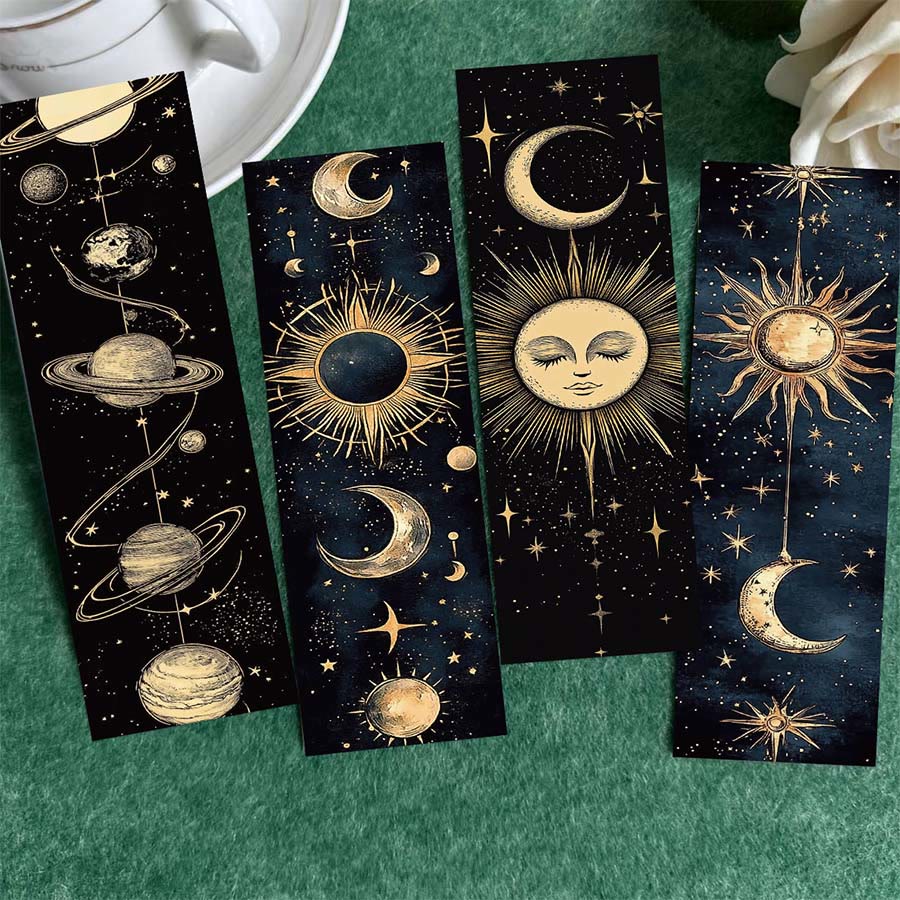 Segnalibro cosmico celeste mistico della fase lunare Olivenorma - Un set di 30 carte - image 0