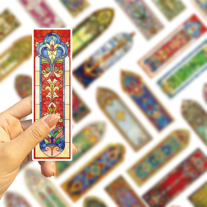 Segnalibro floreale in stile Art Nouveau con vetrata artistica Olivenorma - image 4