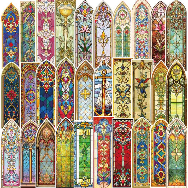 Segnalibro floreale in stile Art Nouveau con vetrata artistica Olivenorma - image 1