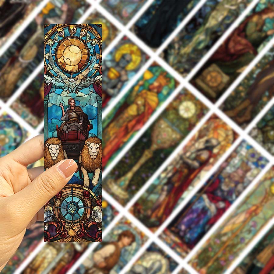 Segnalibro con personaggio degli Arcani dei Tarocchi in vetro colorato Olivenorma - image 3