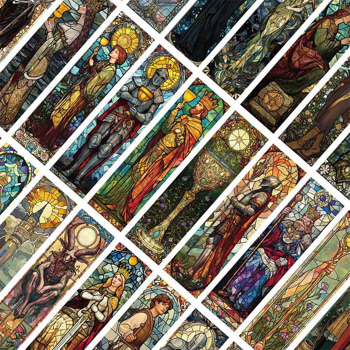 Segnalibro con personaggio degli Arcani dei Tarocchi in vetro colorato Olivenorma - image 8