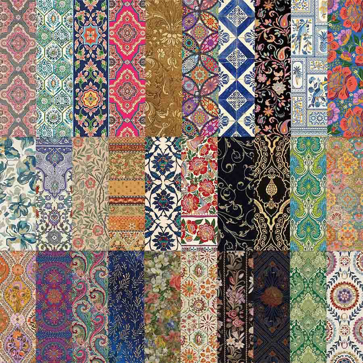 Segnalibro Olivenorma Vintage Boho con motivo floreale, paisley e piastrelle. - image 5