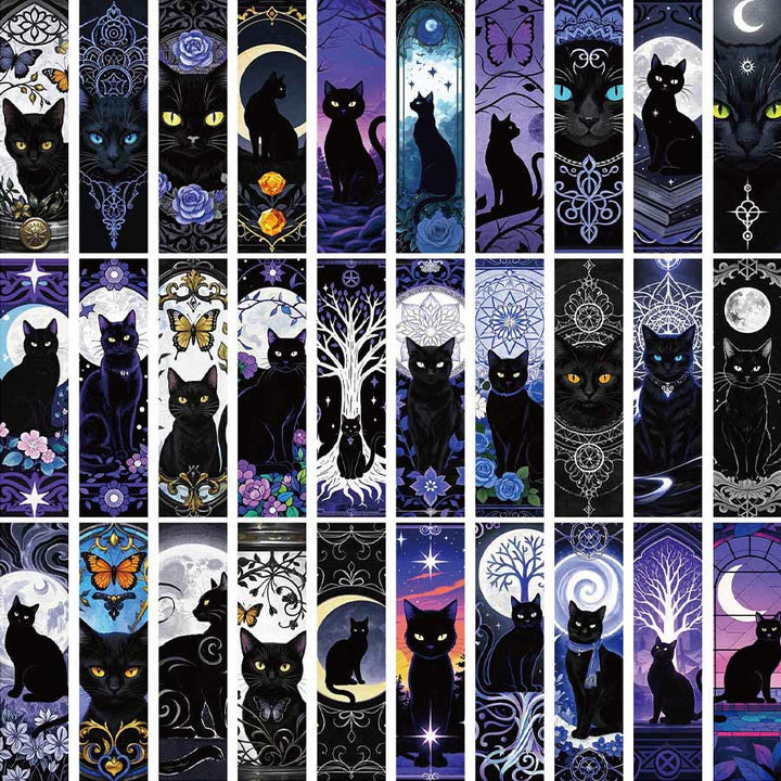 Segnalibro botanico Olivenorma Witchy Celestial Black Cat - image 1