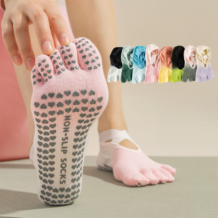 Calze da yoga da donna Olivenorma con punta separata, palmo intero, antiscivolo, resistenti agli urti, traspiranti e flessibili, per palestra indoor. - image 0