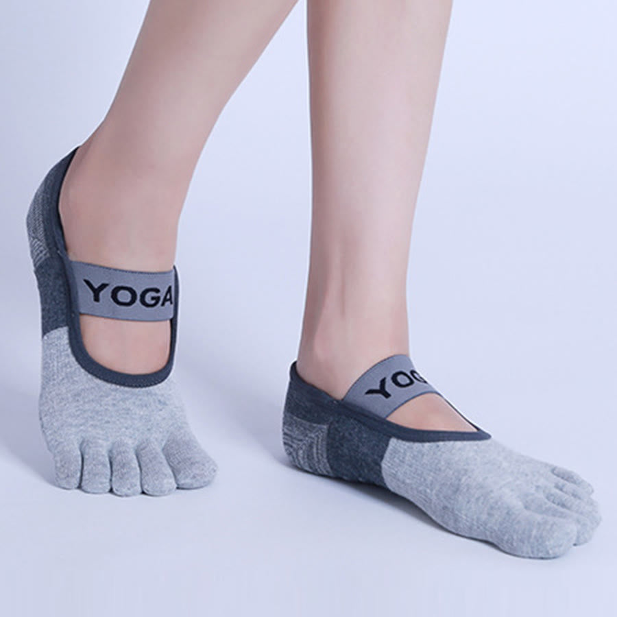 Calze da yoga da donna Olivenorma Premium a cinque dita in maglia antiscivolo con suola in silicone, supporto per l'equilibrio, traspiranti e flessibili, ideali per sport indoor e allenamento. - image 11