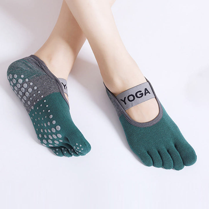 Calze da yoga da donna Olivenorma Premium a cinque dita in maglia antiscivolo con suola in silicone, supporto per l'equilibrio, traspiranti e flessibili, ideali per sport indoor e allenamento. - image 8