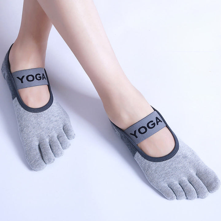Calze da yoga da donna Olivenorma Premium a cinque dita in maglia antiscivolo con suola in silicone, supporto per l'equilibrio, traspiranti e flessibili, ideali per sport indoor e allenamento. - image 12