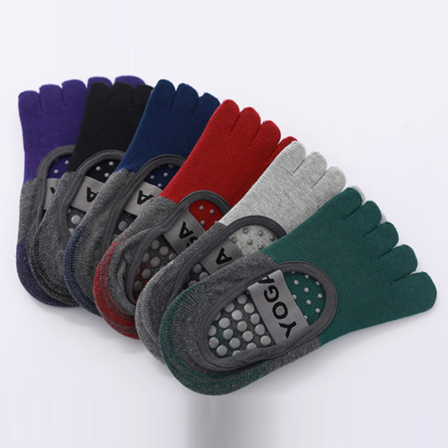 Calze da yoga da donna Olivenorma Premium a cinque dita in maglia antiscivolo con suola in silicone, supporto per l'equilibrio, traspiranti e flessibili, ideali per sport indoor e allenamento. - image 18