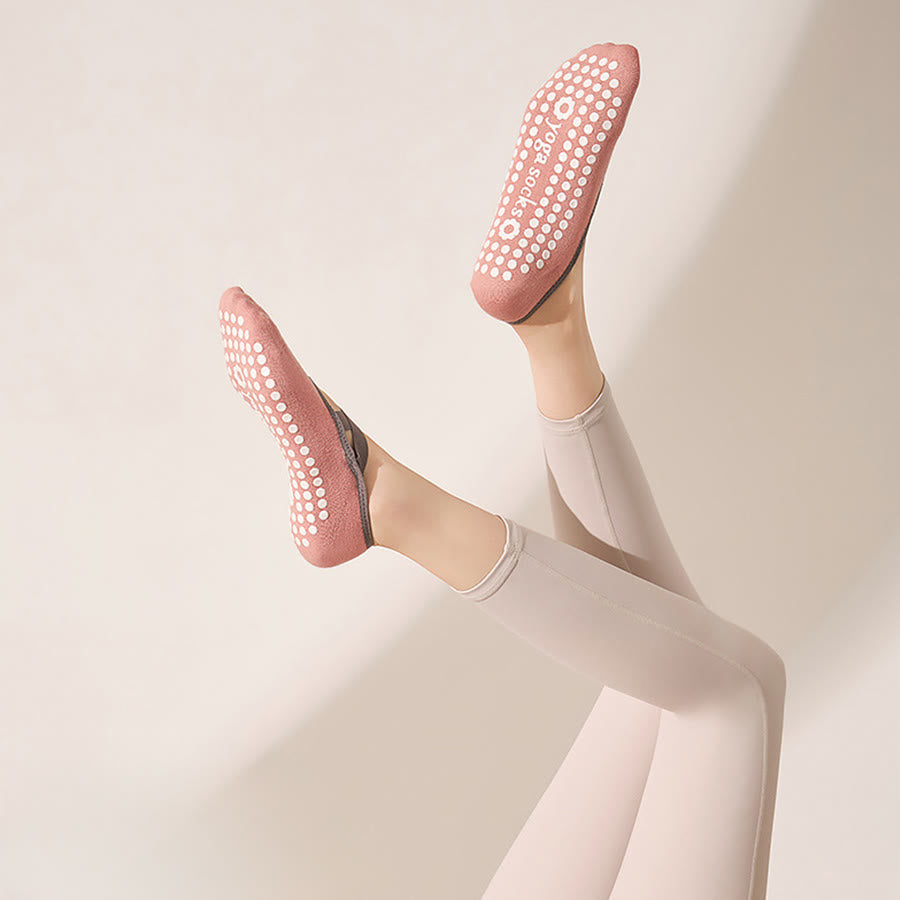 Calzini da yoga da donna Olivenorma, morbidi, aderenti al palmo, antiscivolo e resistenti agli urti, adatti a diverse situazioni di allenamento. - Rosa pesca tenue - 10 paia - image 10