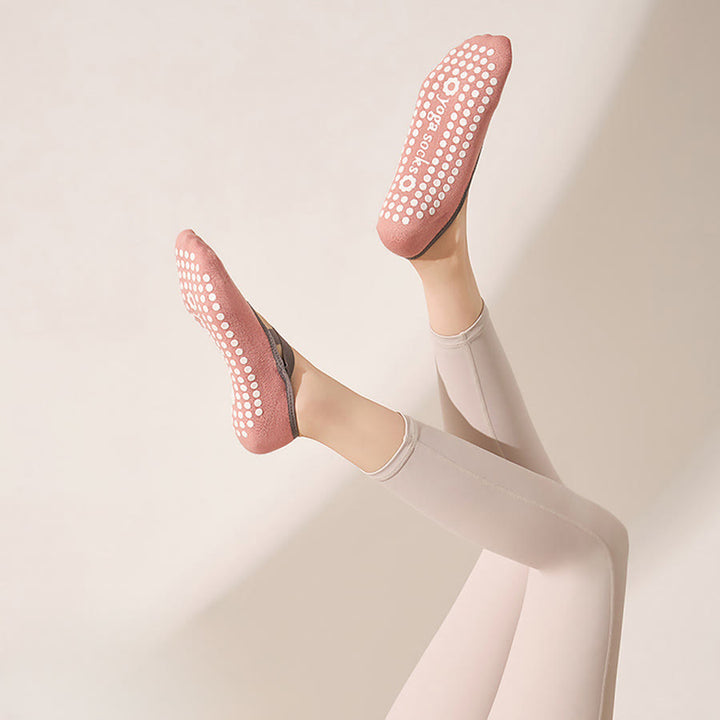 Calzini da yoga da donna Olivenorma, morbidi, aderenti al palmo, antiscivolo e resistenti agli urti, adatti a diverse situazioni di allenamento. - Rosa pesca tenue - 10 paia - image 10