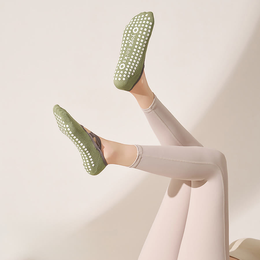 Calzini da yoga da donna Olivenorma, morbidi, aderenti al palmo, antiscivolo e resistenti agli urti, adatti a diverse situazioni di allenamento. - Verde menta - 10 paia - image 20