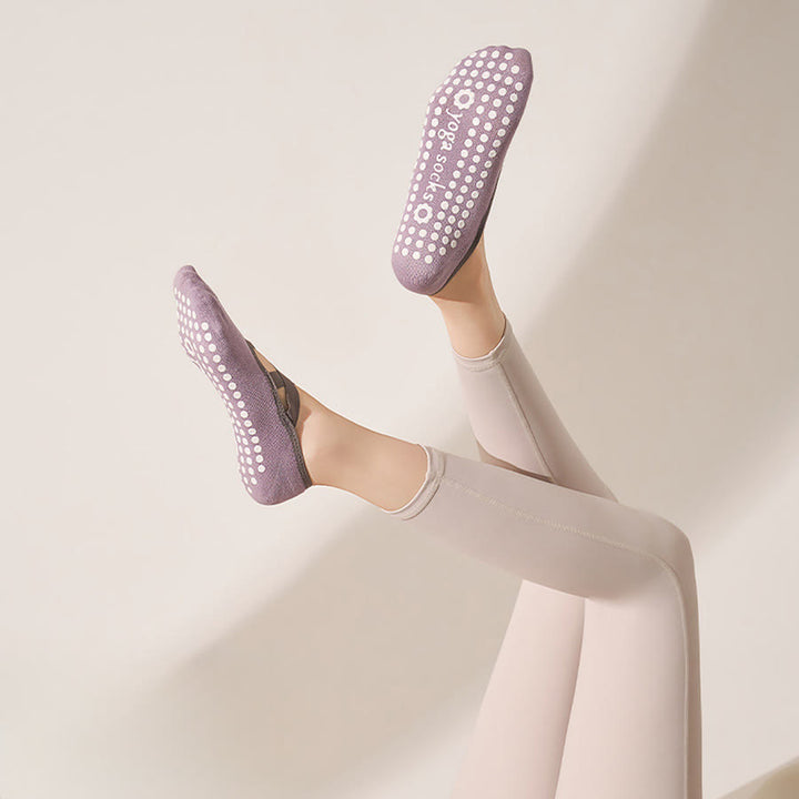 Calzini da yoga da donna Olivenorma, morbidi, aderenti al palmo, antiscivolo e resistenti agli urti, adatti a diverse situazioni di allenamento. - Viola lavanda - 10 paia - image 1