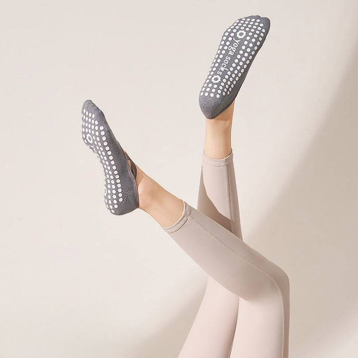 Calzini da yoga da donna Olivenorma, morbidi, aderenti al palmo, antiscivolo e resistenti agli urti, adatti a diverse situazioni di allenamento. - Grigio-blu nebbioso - 10 paia - image 14
