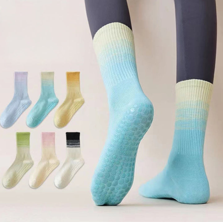 Calze da yoga da donna Olivenorma a metà polpaccio, ad alta elasticità, antiscivolo, con punti in silicone, resistenti agli urti e con supporto per l'equilibrio. - image 10